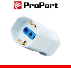 Presa volante Bipasso/Schuko 2P+T