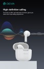 Auricolari Devia TWS-K1 Bluetooth 5.3 EM057 Bianchi Auricolari Devia TWS-K1 Bluetooth 5.3 EM057 Bianchi