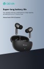 Auricolari Devia TWS-K2 Bluetooth 5.3 EM060 Neri Auricolari Devia TWS-K2 Bluetooth 5.3 EM060 Neri