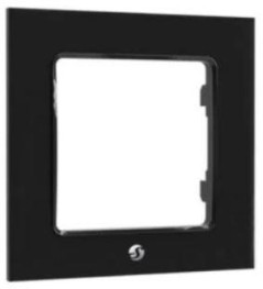 Shelly Wall Frame 1 - Placca da parete nera compatibile Legrand