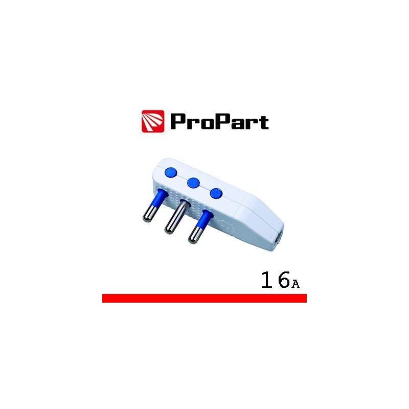 Spina 16A 2P+T uscita cavo 90° polybag Spina 16A 2P+T uscita cavo 90° polybag
