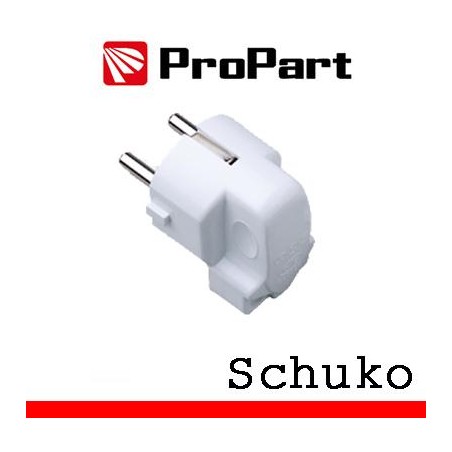 Spina schuko 90Â° polybag