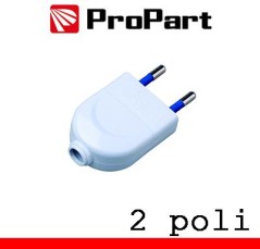 Spina 10A 2 poli polybag