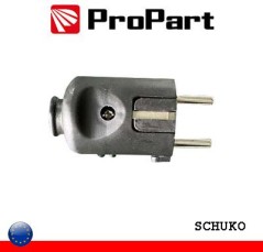 Spina schuko nera polybag