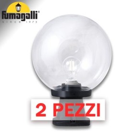 2x pezzi di DISMA/G250 NERO TRASP E27