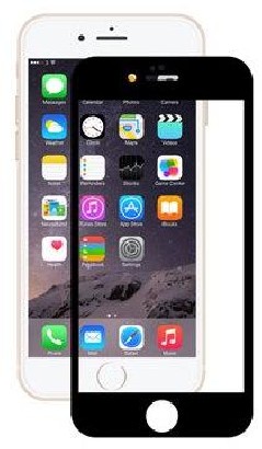 Copertura in Vetro Temperato Full 0.26 mm iPhone 6/6S Nero