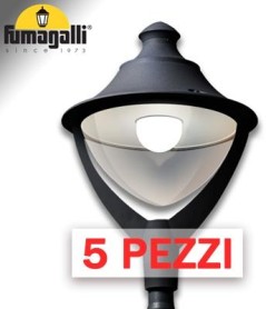 5x BEPPE 400 NERO TRASP POWER LED E27 30W CCT SET