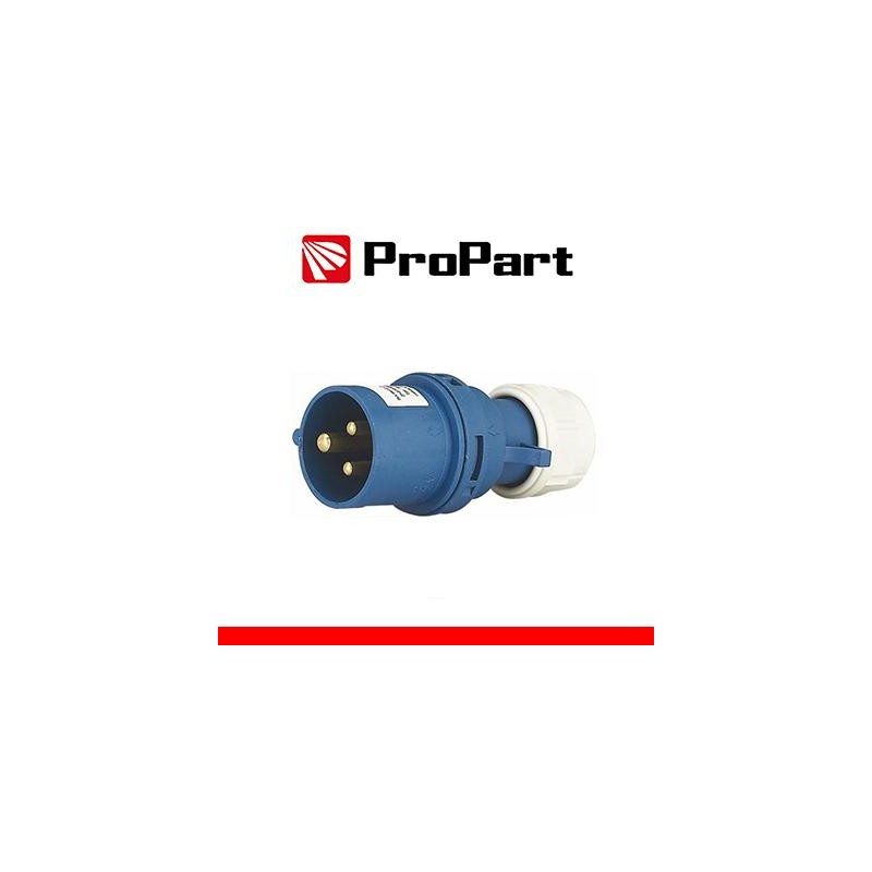 Spina Mobile Diritta Indust. CEE 16A-6h 2P+T 220-250V IP44 Spina Mobile Diritta Indust. CEE 16A-6h 2P+T 220-250V IP44