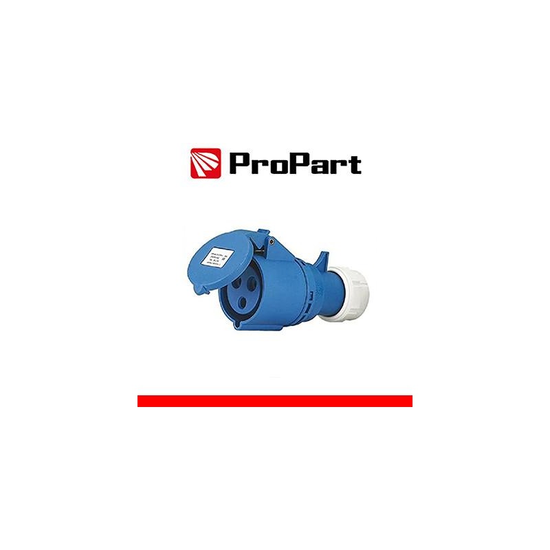 Presa Mobile Diritta Indust. CEE 16A-6h 2P+T 220-250V IP44 Presa Mobile Diritta Indust. CEE 16A-6h 2P+T 220-250V IP44