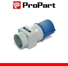 Adattatore triplo Spina ind.16A 2P+T 220-250V-Schuk/Bip IP44