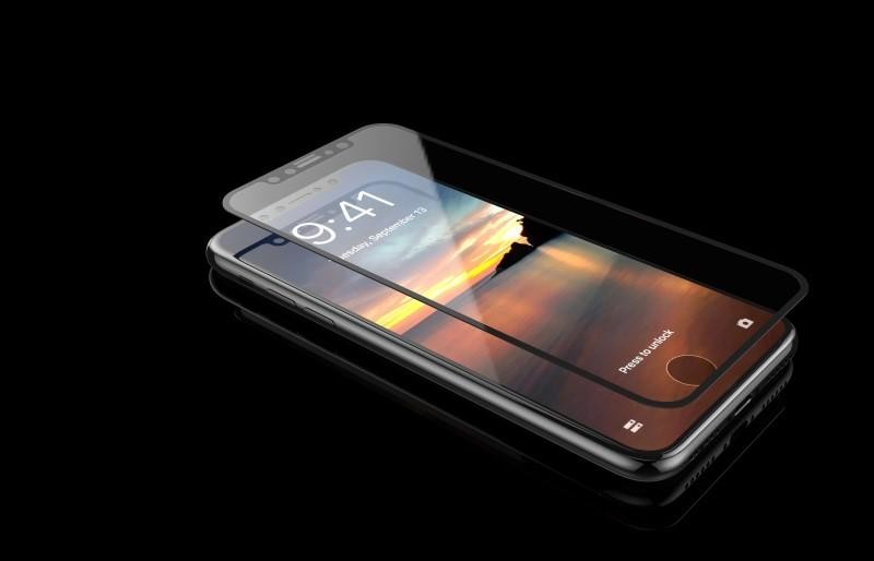 Vetro temperato Van invisibile e anti impronte per iPhone X Vetro temperato Van invisibile e anti impronte per iPhone X