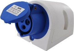 Presa a muro Indust. CEE 16A-6h 2P+T 220-250V IP44