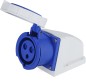 Presa a muro Indust. CEE 16A-6h 2P+T 220-250V IP67 Presa a muro Indust. CEE 16A-6h 2P+T 220-250V IP67