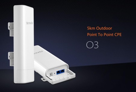 Tenda Outdoor long range access point 2.4GHz 150Mbps - 5km - O3