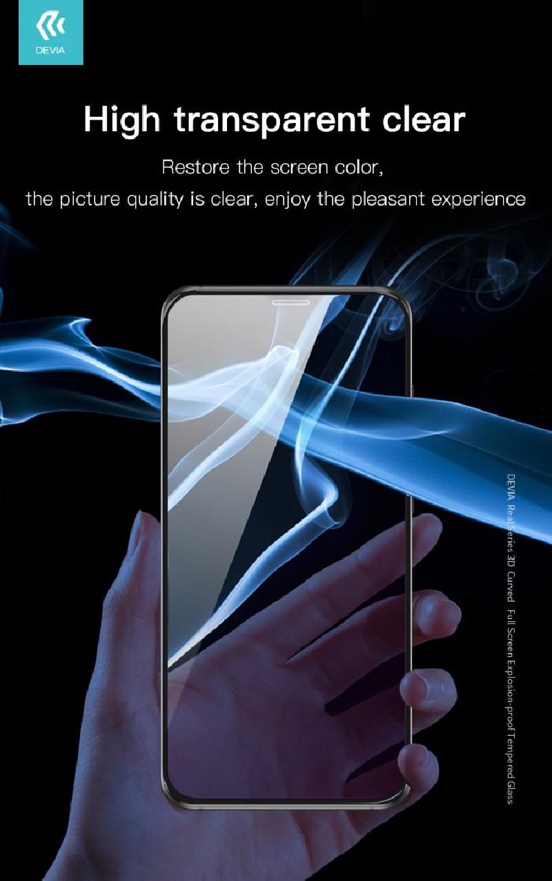 Pellicola in vetro temperato Full 3D iPhone 11 Pro Max Nera Pellicola in vetro temperato Full 3D iPhone 11 Pro Max Nera