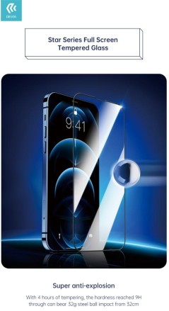 Vetro temperato confezione da 3 pezzi per iPhone 13 e 13 Pro