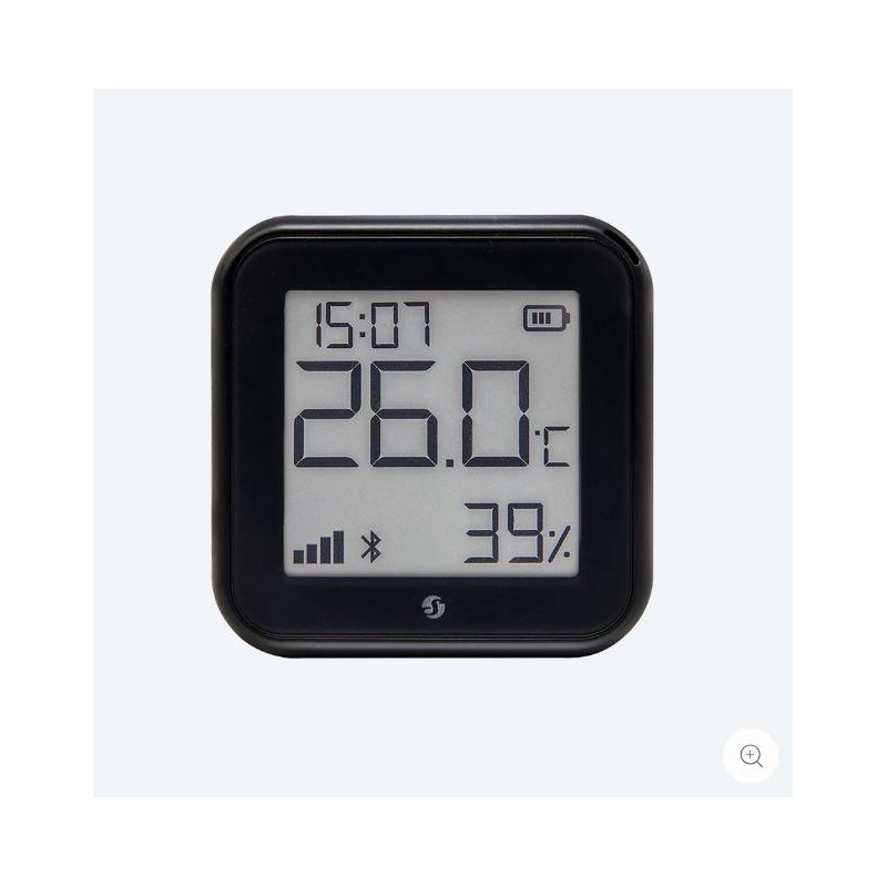 Shelly Sensore Temperat&Umid Wi-Fi + Bluet con display Gen3 Nero Shelly Sensore Temperat&Umid Wi-Fi + Bluet con display Gen3 Nero