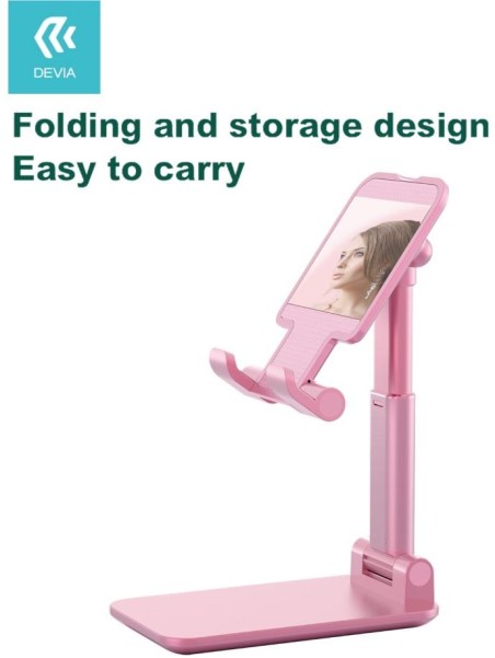 Supporto Regolabile a libro per Tablet e Smartphone Rosa