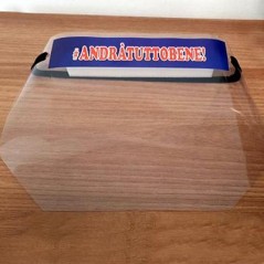 Visiera protettiva in PVC con elastico Andrà TuttoBene