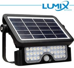 Faretto solare LED senza fili 500lm - con sensori