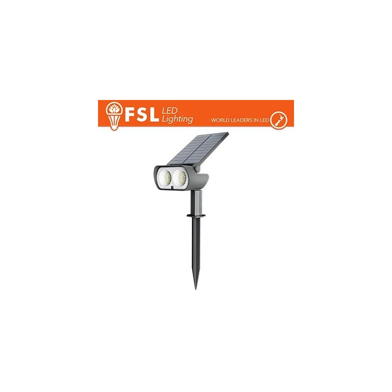 Picchetto da esterno LED solare cct 3white 15W (1.5led) con telecomando