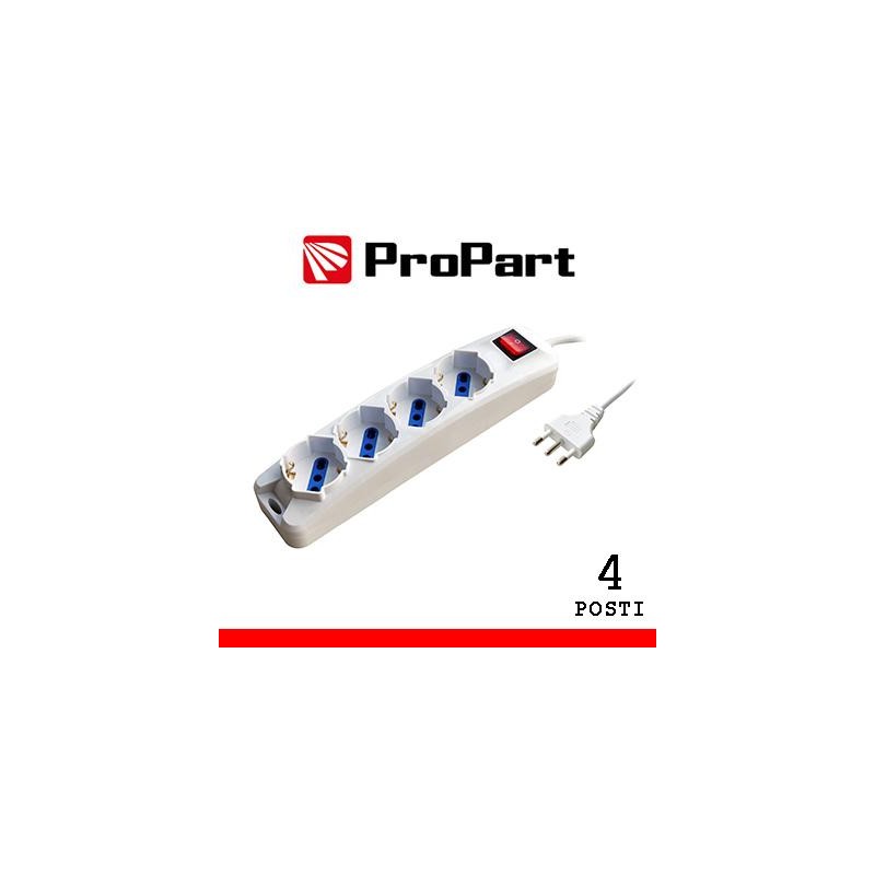 Multipresa 4pos bipasso/schuko spina16A +interr. Multipresa 4pos bipasso/schuko spina16A +interr.