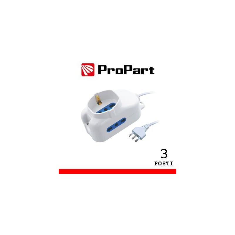Multipresa 3pos bipasso + bipasso/schuko spina16A Multipresa 3pos bipasso + bipasso/schuko spina16A