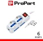 Multipresa 6pos bipasso + bipasso/schuko spina16A +interr. Multipresa 6pos bipasso + bipasso/schuko spina16A +interr.