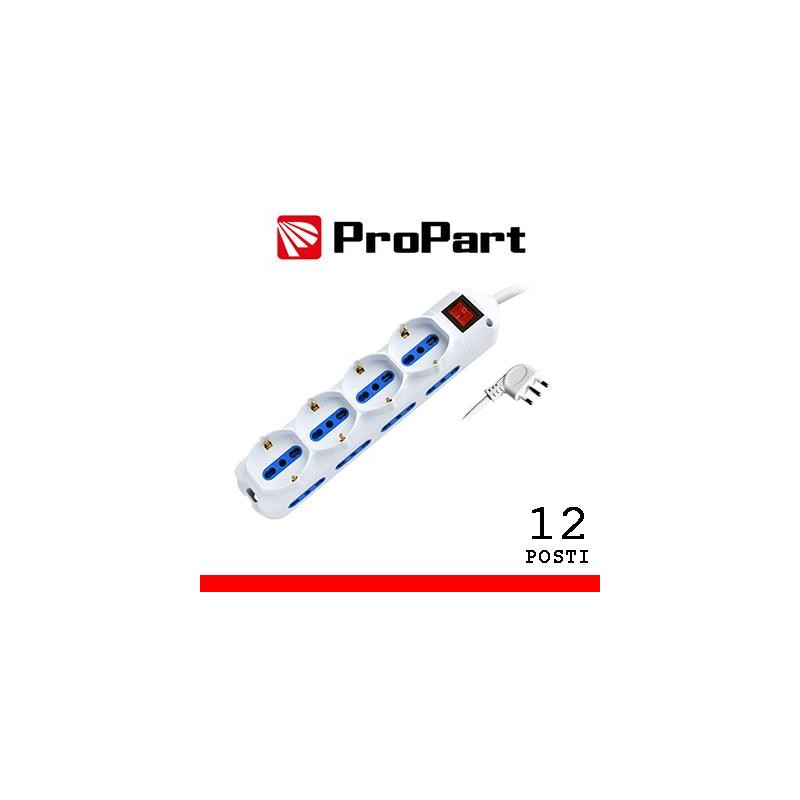 Multipresa 12pos bipasso + bipasso/schuko spina16A +interr. Multipresa 12pos bipasso + bipasso/schuko spina16A +interr.