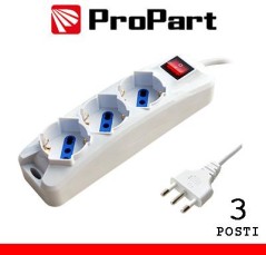 Multipresa 3pos bipasso/schuko spina16A +interr.