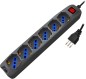 Multipresa 6pos bipasso/schuko spina16A +interr. nera Multipresa 6pos bipasso/schuko spina16A +interr. nera