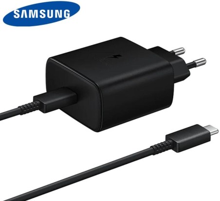 Carica + Cavo C Samsung EP-TA845EBE 5A. 45W Nero BULK