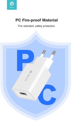Carica Batterie Devia da muro 2.1 A. 1 Out USB 10.5W Bianco