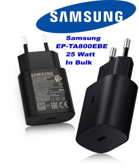 Caricatore EP-TA800EBE Samsung USB-C 25 Watt Nero in Bulk