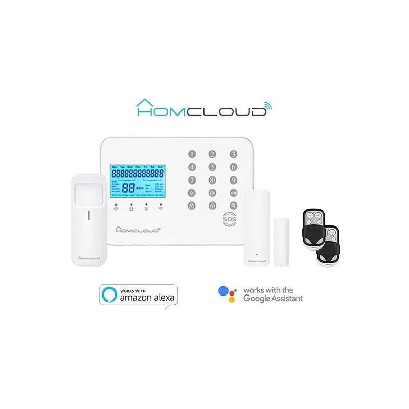 Kit Antifurto wireless 10P Homcloud Wi-Fi + GSM PRO Kit Antifurto wireless 10P Homcloud Wi-Fi + GSM PRO