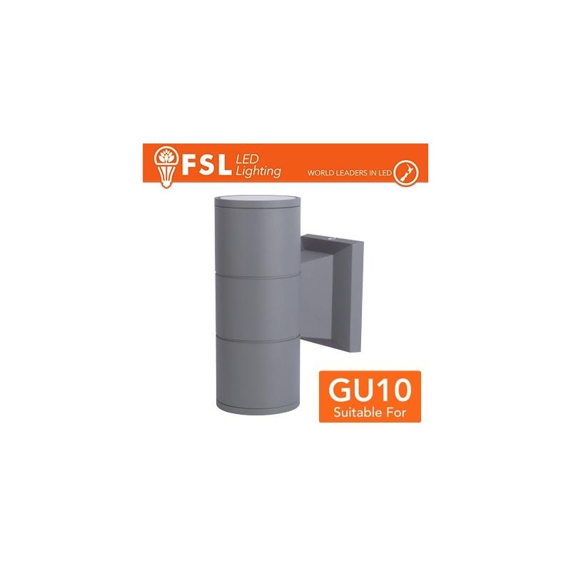 Applique portalampada 2 vie, GU10 IP54 - GRIGIO Applique portalampada 2 vie, GU10 IP54 - GRIGIO