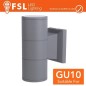 Applique portalampada 2 vie, GU10 IP54 - GRIGIO Applique portalampada 2 vie, GU10 IP54 - GRIGIO