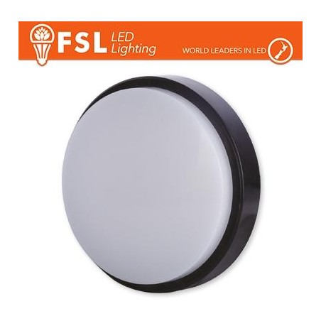Plafoniera LED ROTONDA NERA 15W 4000K à˜180*55 IP54 
