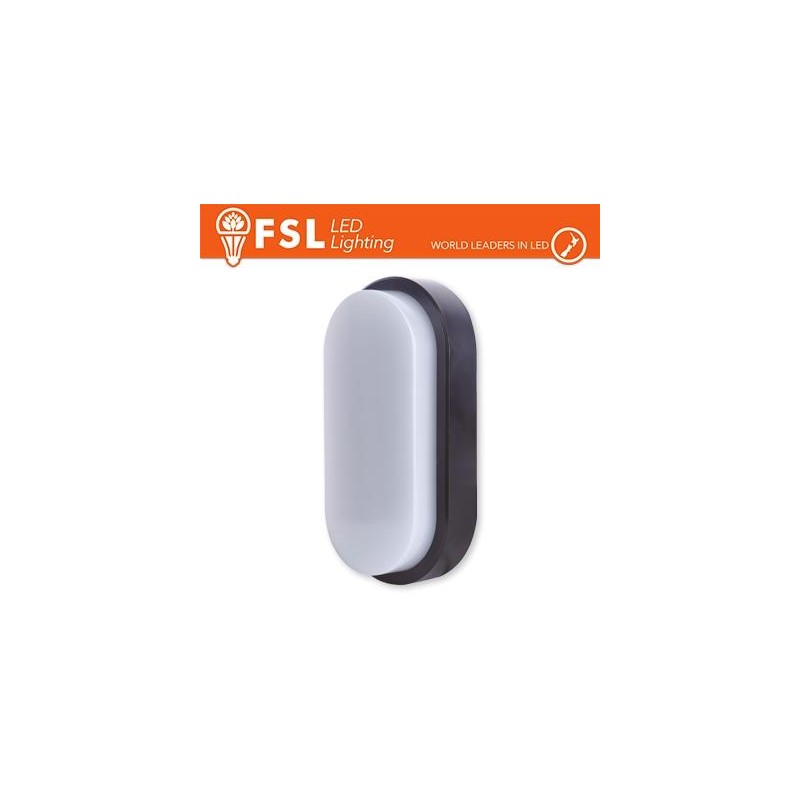 Plafoniera LED OVALE NERA 15W 3000K 55*100*200 IP54 Plafoniera LED OVALE NERA 15W 3000K 55*100*200 IP54