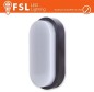 Plafoniera LED OVALE NERA 15W 4000K 55*100*200 IP54 