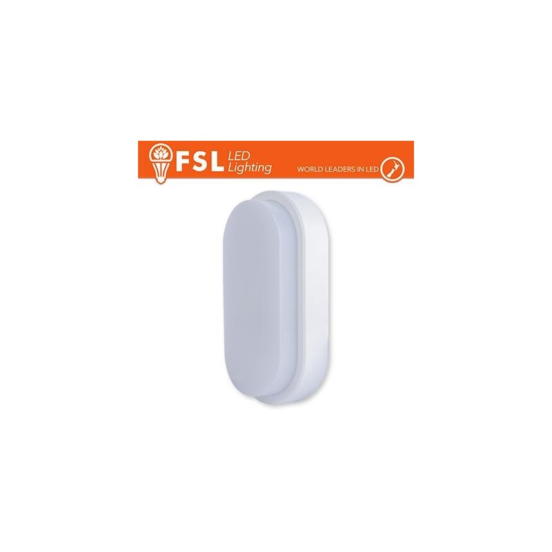 Plafoniera LED OVALE BIANCA 15W 4000K 55*100*200 IP54 Plafoniera LED OVALE BIANCA 15W 4000K 55*100*200 IP54