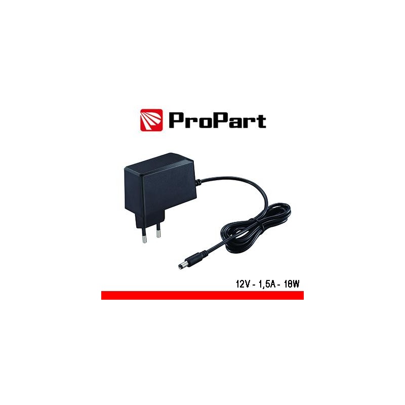Alimentatore Switching tensione costante 12Vdc 1.5A (18W) Alimentatore Switching tensione costante 12Vdc 1.5A (18W)