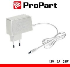 Alimentatore Switching tensione cost 12Vdc 2A (24W) Bianco