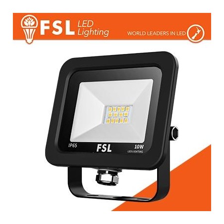 Proiettore per esterni Nero 10W - IP65 115Â° 6500K