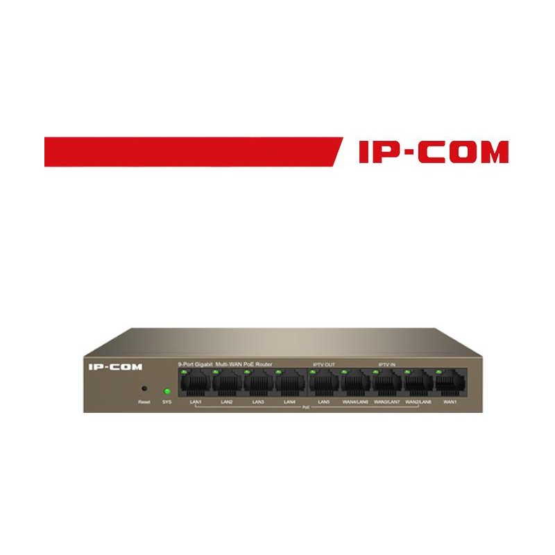 IP-COM Router/AP Controller - 9 porte Cloud Managed PoE, max 4 WAN | M20-8G-PoE