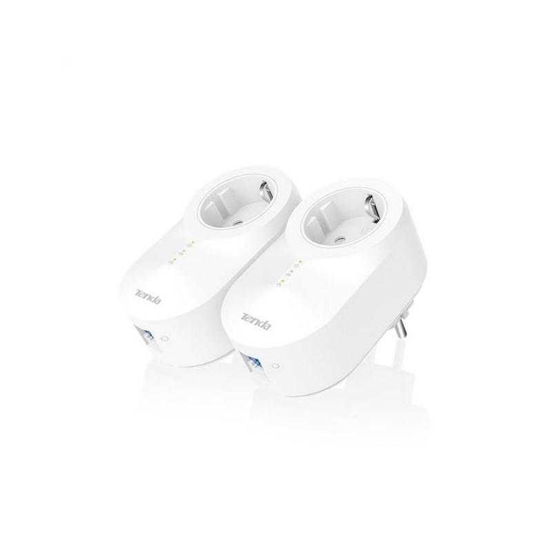 Tenda Kit adattatore Powerline Gigabit AV1000 Passthrough Adapter - PH6 Tenda Kit adattatore Powerline Gigabit AV1000 Passthrough Adapter - PH6