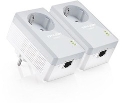 TP-Link Kit 2 powerline con Shuko passante 1 port LAN - TL-PA4010P KIT