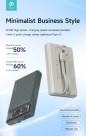 Power Bank 10.000 mAh con due cavi 22,5W Carica rapida Avorio Power Bank 10.000 mAh con due cavi 22,5W Carica rapida Avorio