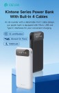 Power Bank serie Kintone con 4 cavi integrati 10000 mAh Bian Power Bank serie Kintone con 4 cavi integrati 10000 mAh Bian