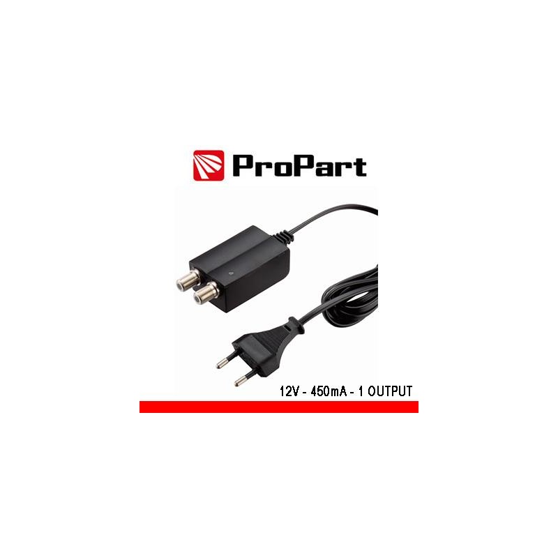 Alimentatore per amplificatori d'antennaTV 12V 450mA 1uscita Alimentatore per amplificatori d'antennaTV 12V 450mA 1uscita